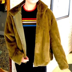 NWT Philosophy Republic Clothing Faux Fur Hoodie